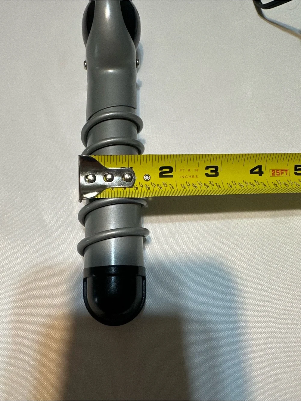 Revlon Black and Silver Spiral Barrel Curling Iron
